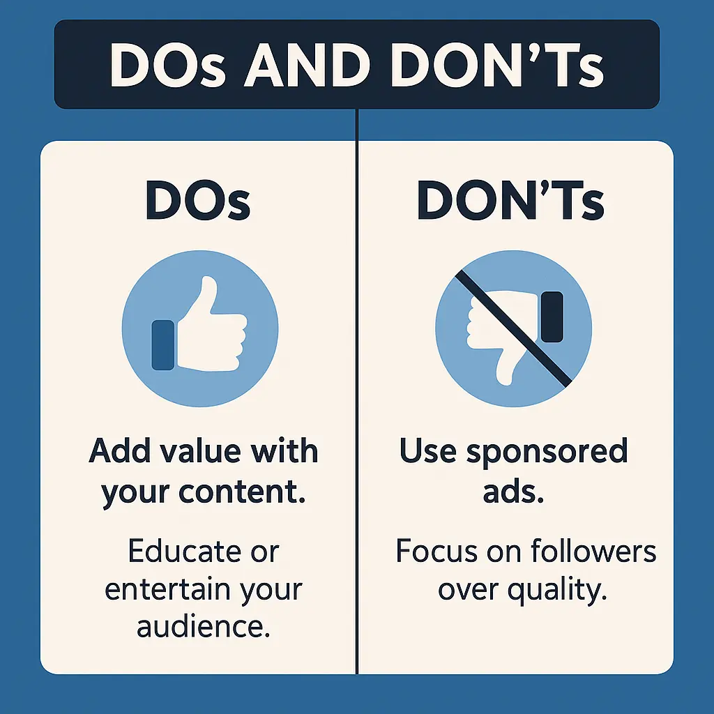 do and dont in business