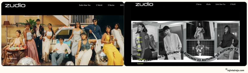 Zudio website