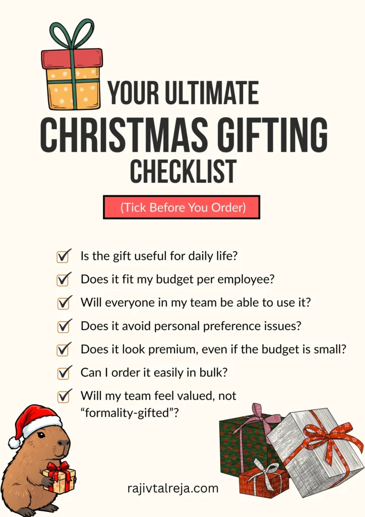 Unique Christmas gifts for employees - A checklist