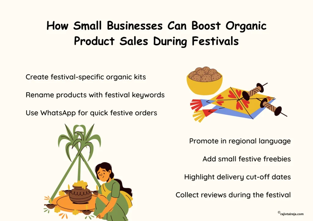 boost organic product sales during festivals