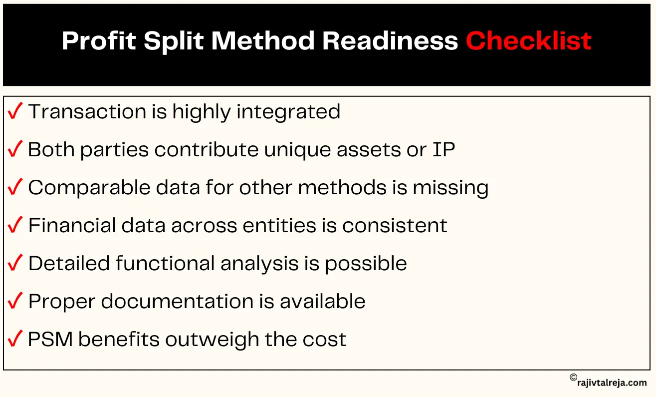 Profit Split Method Readiness Checklist