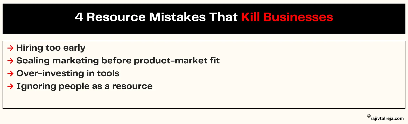 business resources mistakes that kill businesse