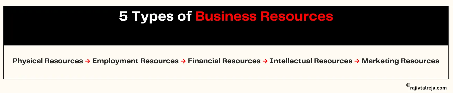 types of business resources